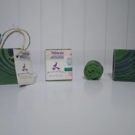 Savon Ninou: 10.5% lait de chèvre, menthe poivrée